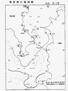 東京湾口海況図(2002/05/16)