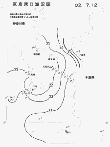東京湾口海況図(2002/07/12)