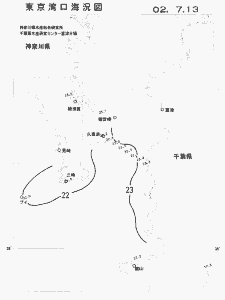 東京湾口海況図(2002/07/13)