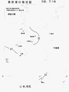 東京湾口海況図(2002/07/16)