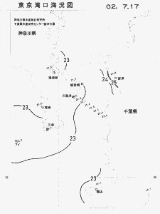 東京湾口海況図(2002/07/17)
