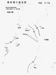 東京湾口海況図(2002/07/19)