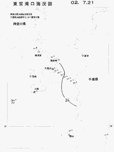 東京湾口海況図(2002/07/21)