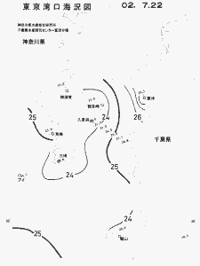 東京湾口海況図(2002/07/22)