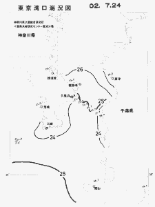 東京湾口海況図(2002/07/24)