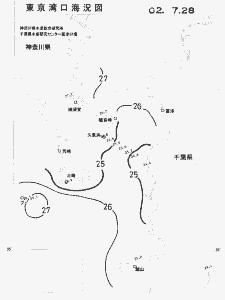 東京湾口海況図(2002/07/28)
