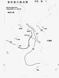 東京湾口海況図(2002/08/01)