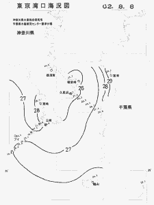 東京湾口海況図(2002/08/08)