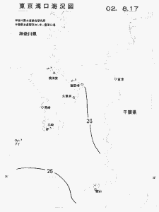 東京湾口海況図(2002/08/17)