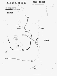 東京湾口海況図(2002/08/20)