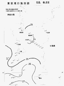 東京湾口海況図(2002/08/22)