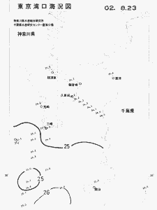 東京湾口海況図(2002/08/23)