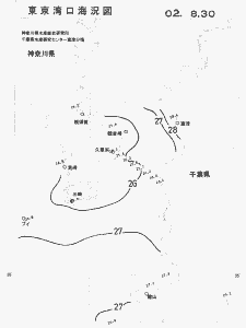 東京湾口海況図(2002/08/30)