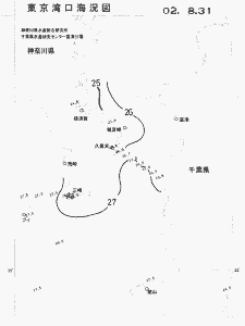 東京湾口海況図(2002/08/31)
