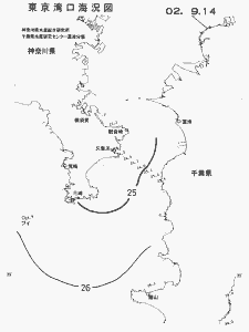 東京湾口海況図(2002/09/14)