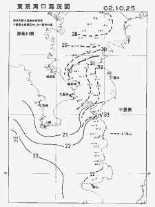 東京湾口海況図(2002/10/25)