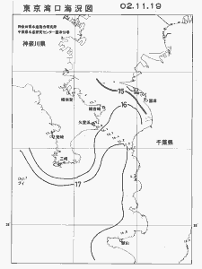 東京湾口海況図(2002/11/19)