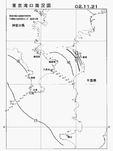 東京湾口海況図(2002/11/21)