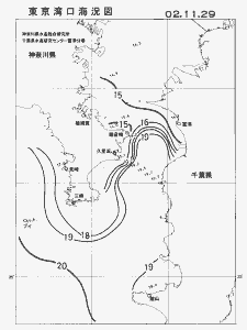 東京湾口海況図(2002/11/29)