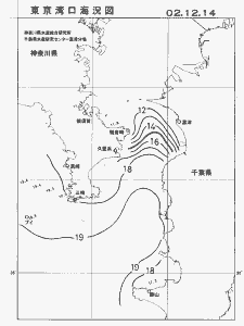 東京湾口海況図(2002/12/14)