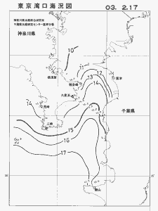 東京湾口海況図(2003/02/17)