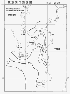 東京湾口海況図(2003/02/21)