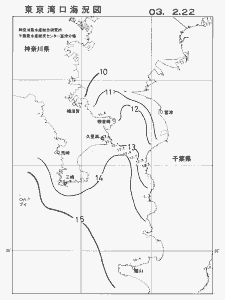 東京湾口海況図(2003/02/22)