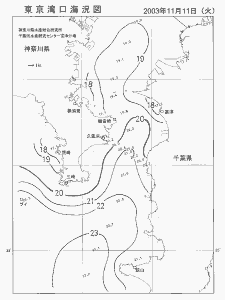 東京湾口海況図(2003/11/11)