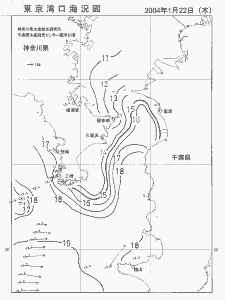 東京湾口海況図(2004/01/22)