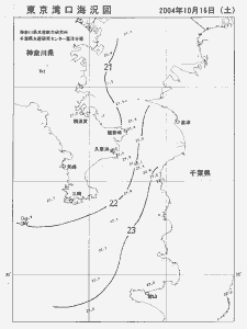 東京湾口海況図(2004/10/16)