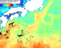NOAA人工衛星画像:黒潮域, 1週間合成画像(2024/04/29～2024/05/05UTC)