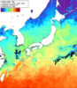 NOAA人工衛星画像:日本全域, 1週間合成画像(2024/04/05～2024/04/11UTC)