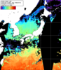 NOAA人工衛星画像:日本全域, 1日合成画像(2024/04/12UTC)