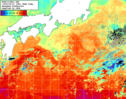 NOAA人工衛星画像:黒潮域, 1週間合成画像(2024/04/07～2024/04/13UTC)