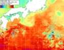 NOAA人工衛星画像:黒潮域, 1週間合成画像(2024/04/09～2024/04/15UTC)