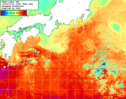 NOAA人工衛星画像:黒潮域, 1週間合成画像(2024/04/10～2024/04/16UTC)
