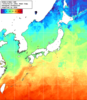 NOAA人工衛星画像:日本全域, 1週間合成画像(2024/04/12～2024/04/18UTC)
