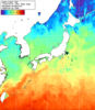 NOAA人工衛星画像:日本全域, 1週間合成画像(2024/04/15～2024/04/21UTC)