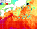 NOAA人工衛星画像:黒潮域, 1週間合成画像(2024/04/15～2024/04/21UTC)