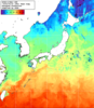 NOAA人工衛星画像:日本全域, 1週間合成画像(2024/04/16～2024/04/22UTC)