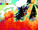 NOAA人工衛星画像:黒潮域, 1週間合成画像(2024/04/18～2024/04/24UTC)