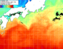 NOAA人工衛星画像:黒潮域, 1週間合成画像(2024/04/03～2024/04/09UTC)