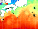 NOAA人工衛星画像:黒潮域, 1週間合成画像(2024/04/04～2024/04/10UTC)