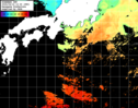 ひまわり人工衛星:黒潮域,22:59JST,1時間合成画像