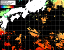 ひまわり人工衛星:黒潮域,23:59JST,1時間合成画像