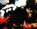 ひまわり人工衛星:黒潮域,03:59JST,1時間合成画像