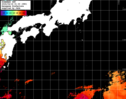ひまわり人工衛星:黒潮域,10:59JST,1時間合成画像