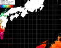 ひまわり人工衛星:黒潮域,11:59JST,1時間合成画像