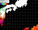 ひまわり人工衛星:黒潮域,12:59JST,1時間合成画像