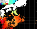 ひまわり人工衛星:黒潮域,23:59JST,1時間合成画像